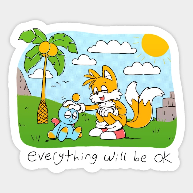 Everything will be OK Sticker by ScaredyKai